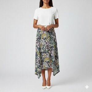 CHAUS New York Blouse Women’s XL Ivory Floral Top Style NWT